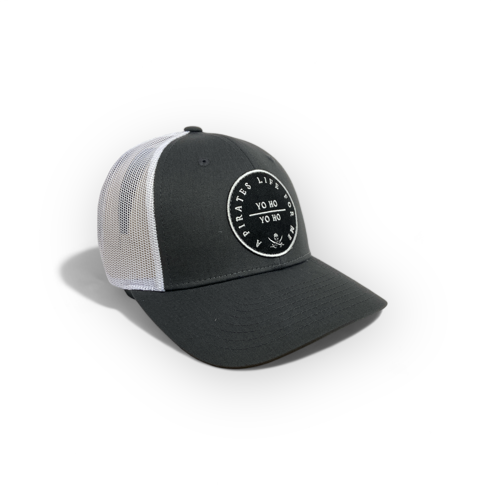 charcol color pirates life hats adult